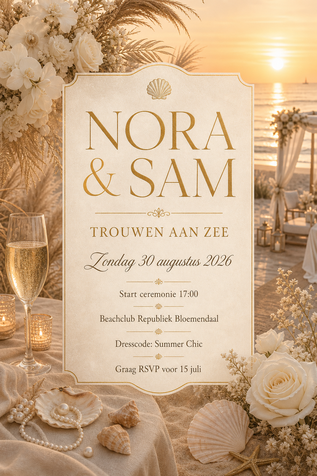 Coastal Sunset Vows