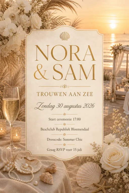 Coastal Sunset Vows