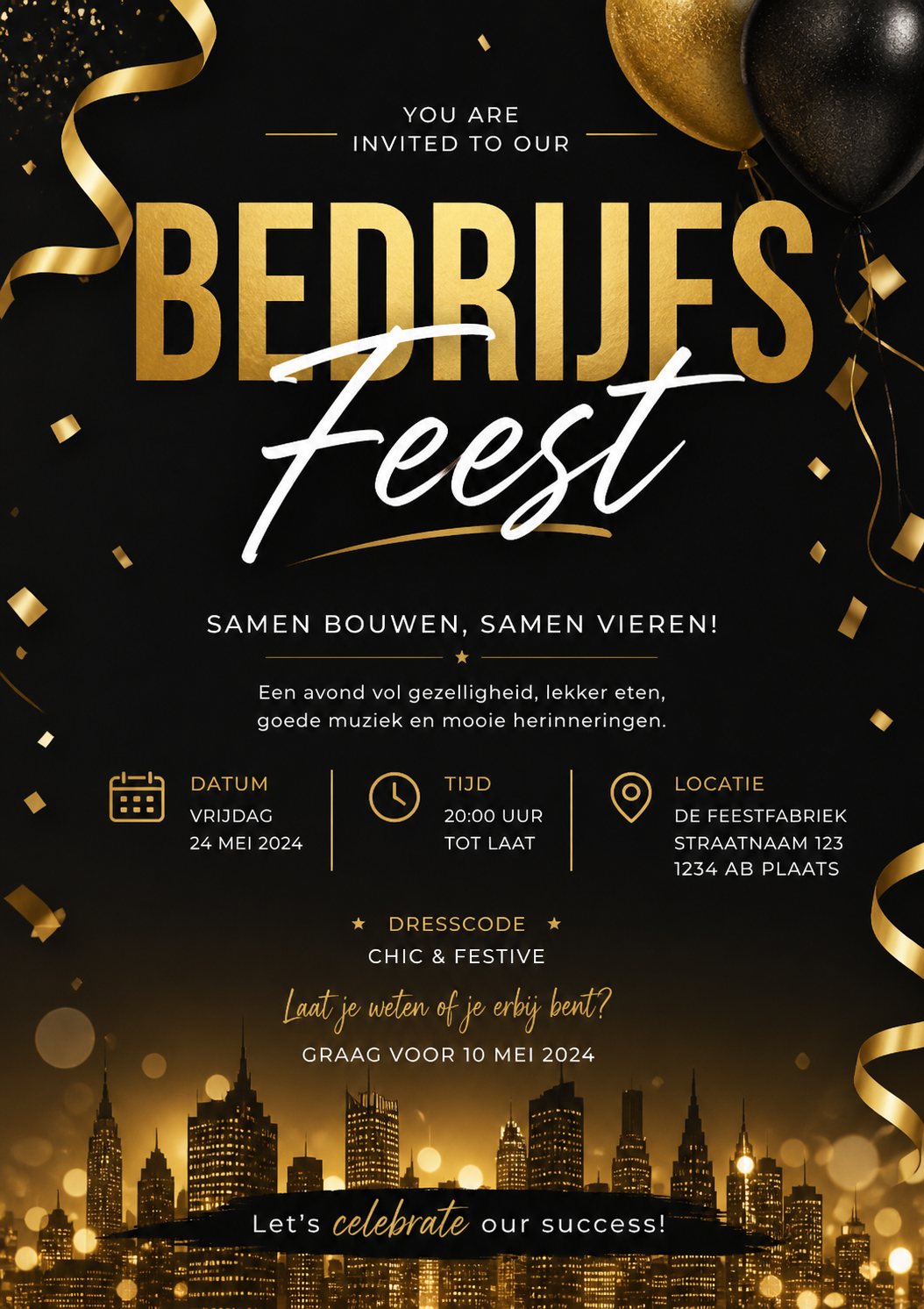 Bedrijfsfeest Skyline
