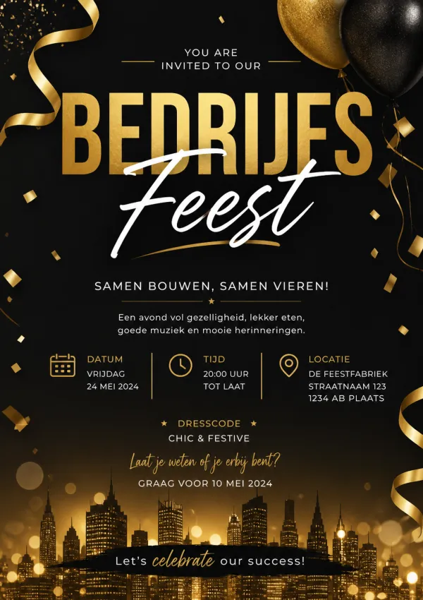 Bedrijfsfeest Skyline