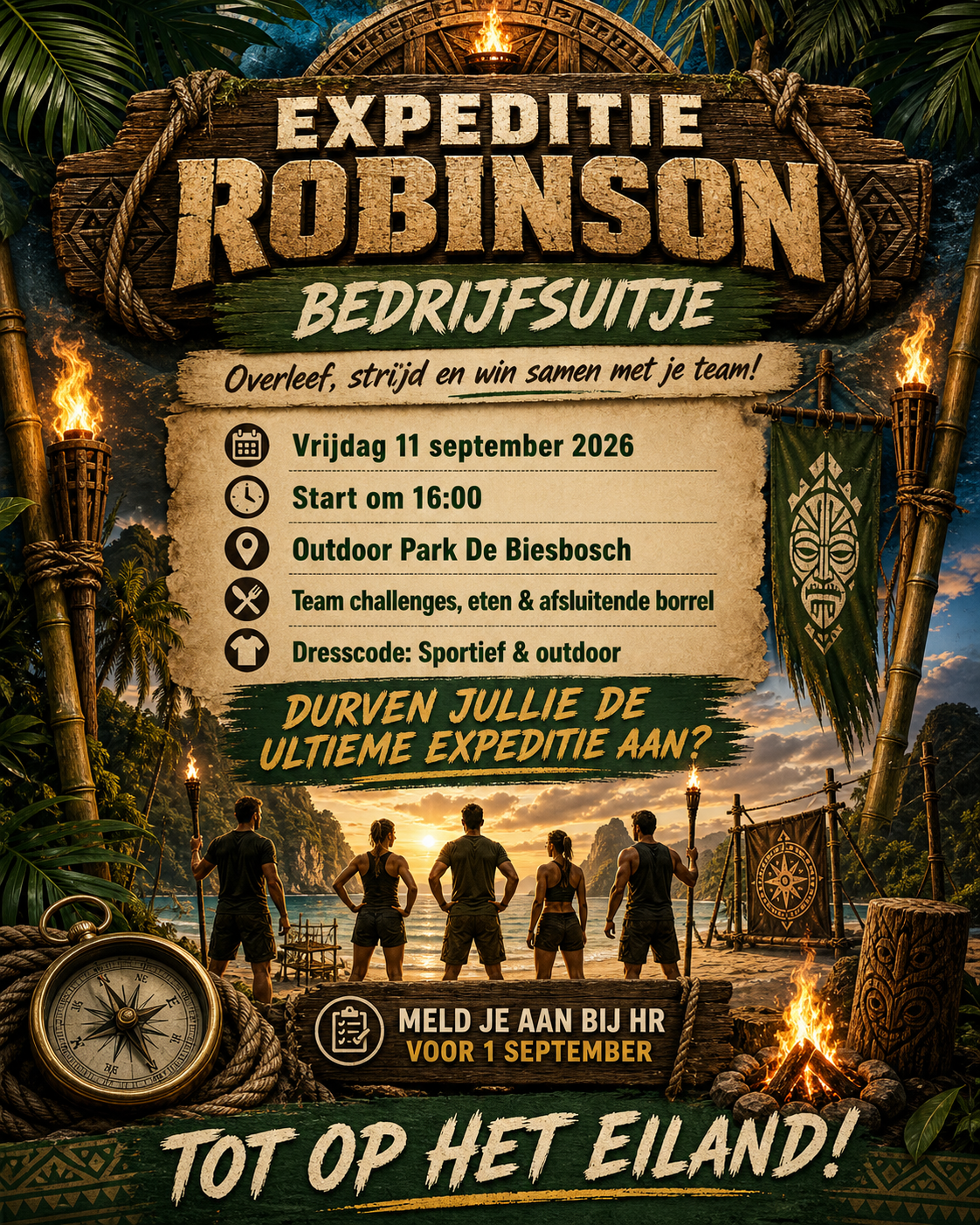 Survival Bedrijfsuitje