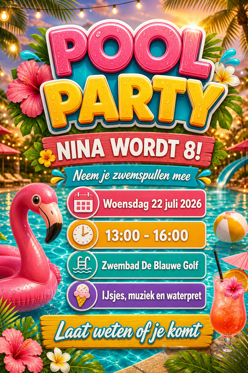 Tropisch Poolparty