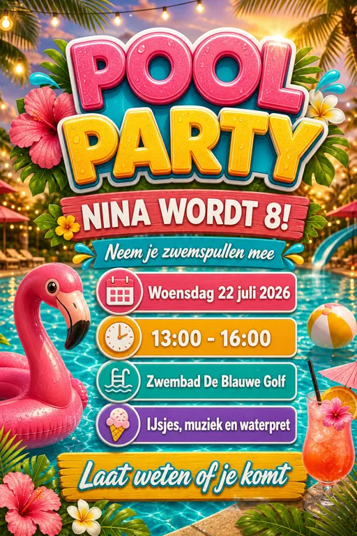 Tropisch Poolparty